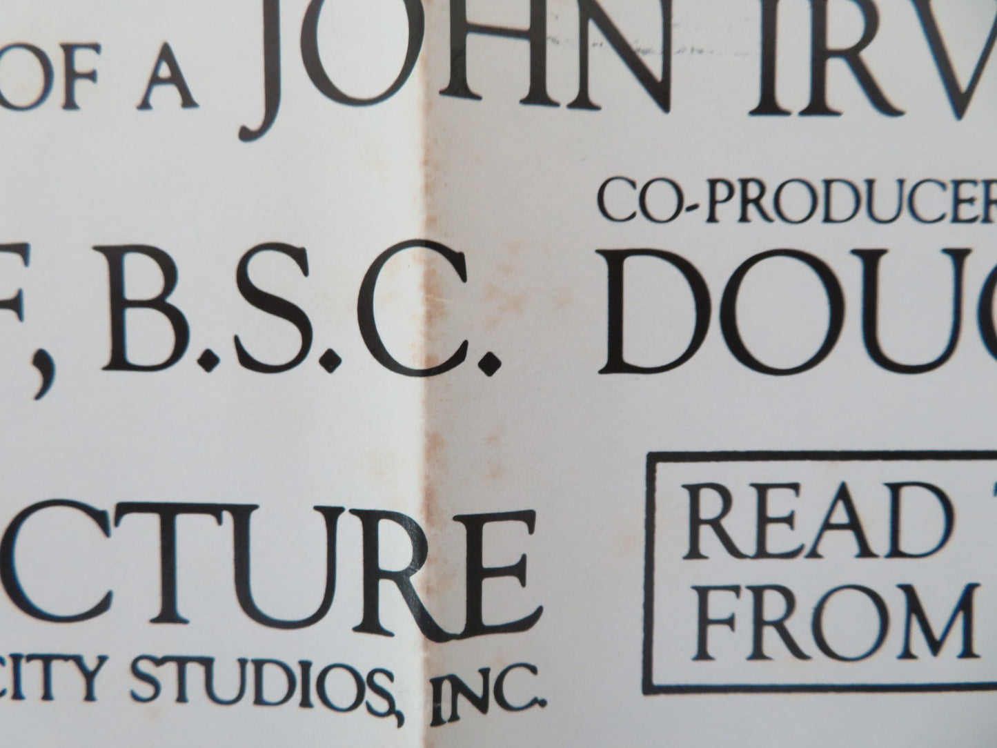 GHOST STORY FOLDED US ONE SHEET POSTER FRED ASTAIRE MELVYN DOUGLAS 1981