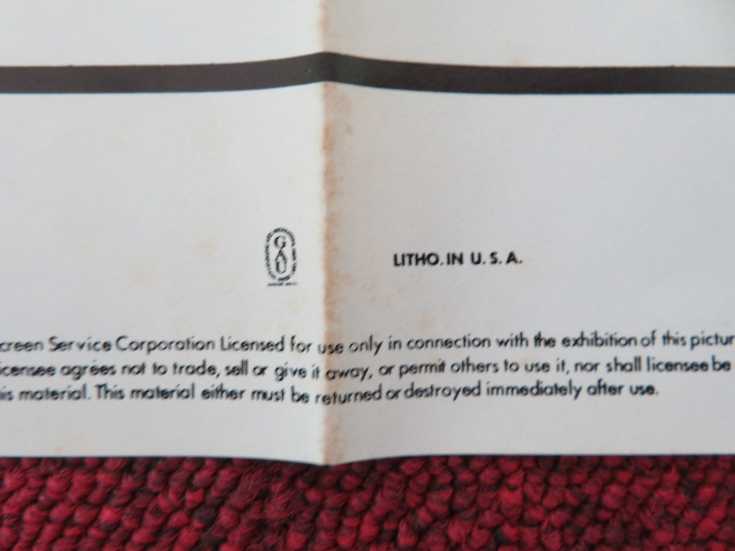 GHOST STORY FOLDED US ONE SHEET POSTER FRED ASTAIRE MELVYN DOUGLAS 1981