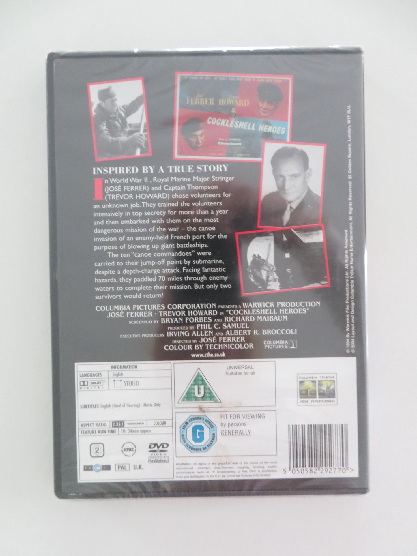 THE COCKLESHELL HEROES (DVD) JOSE FERRER TREVOR HOWARD 1955 REGION 2 - Rendezvous Cinema