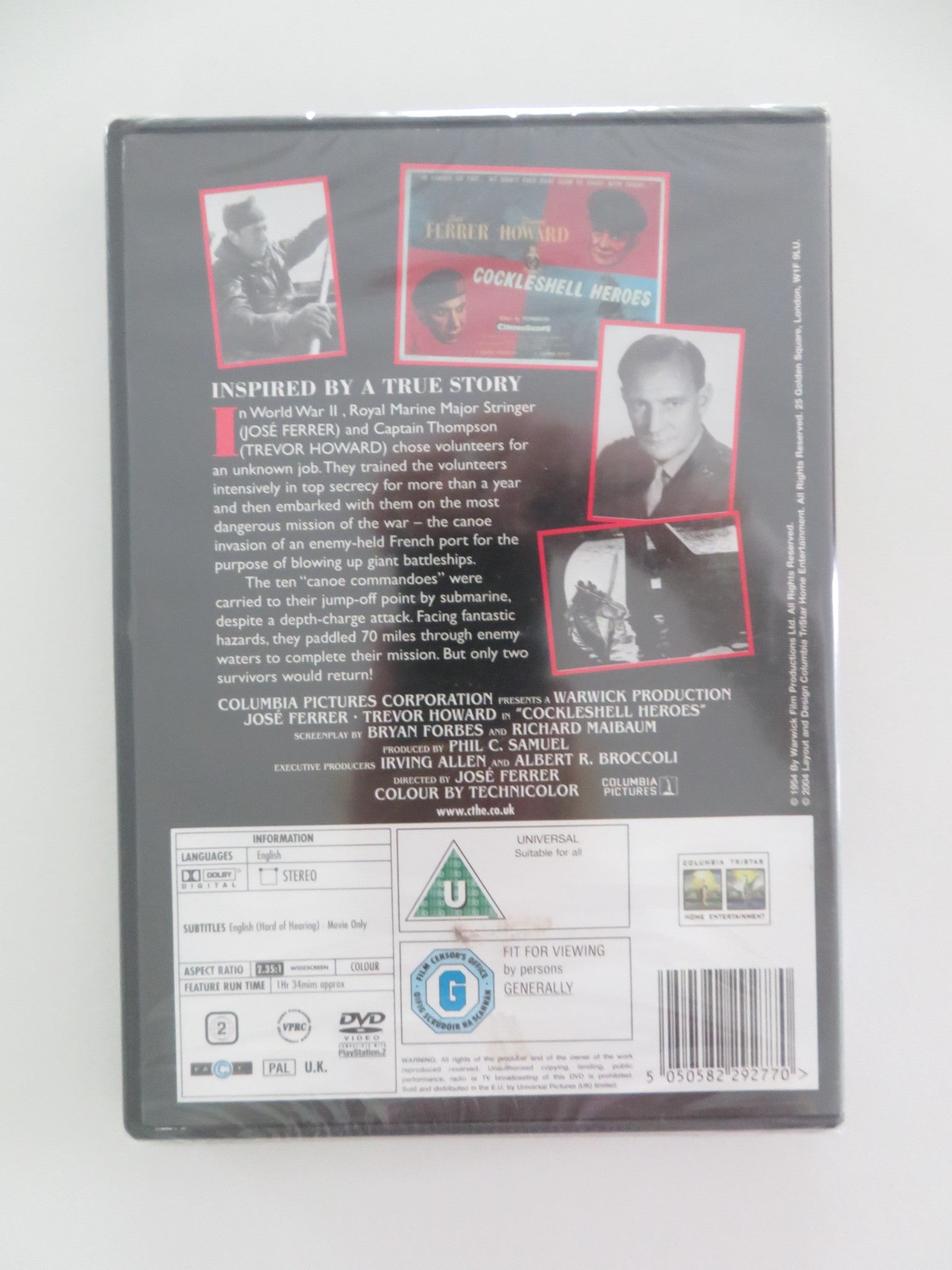 THE COCKLESHELL HEROES (DVD) JOSE FERRER TREVOR HOWARD 1955 REGION 2 - Rendezvous Cinema
