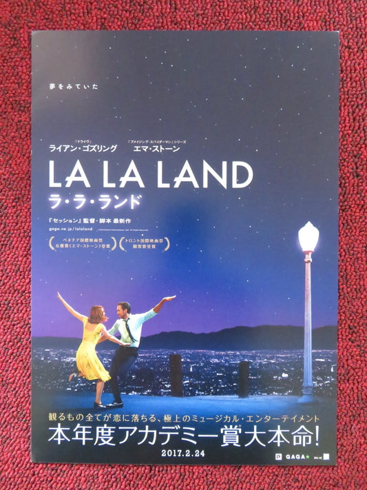 LA LA LAND JAPANESE CHIRASHI (B5) POSTER RYAN GOSLING EMMA STONE 2016