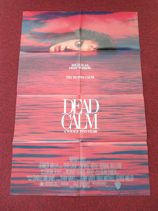 DEAD CALM FOLDED US ONE SHEET POSTER NICOLE KIDMAN SAM NEILL 1989