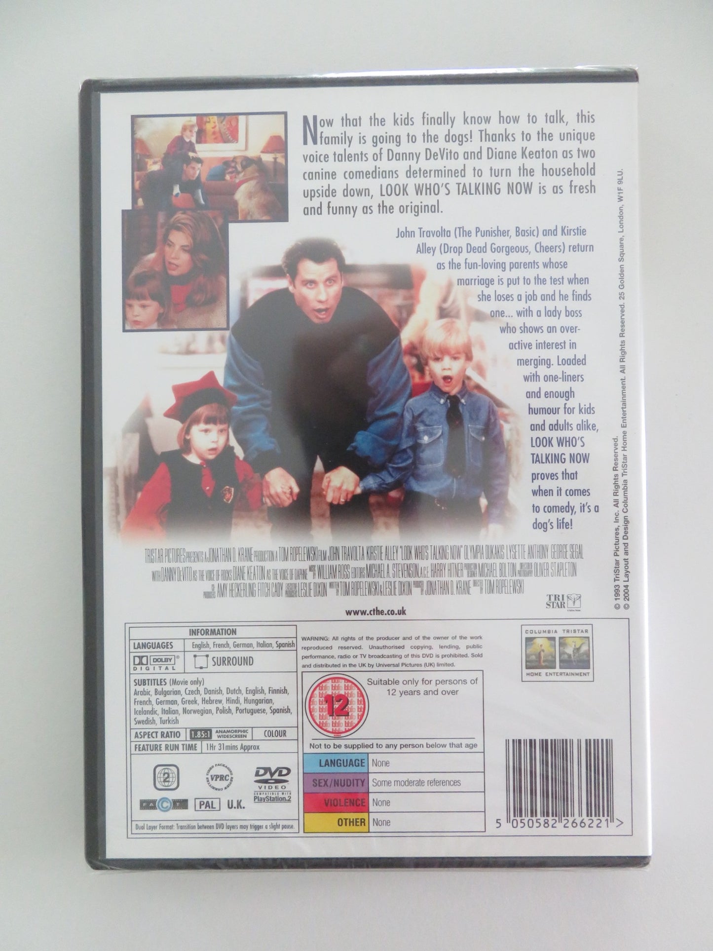 LOOK WHO'S TALKING NOW (DVD) JOHN TRAVOLTA KIRSTIE ALLEY 1993 REGION 2 - Rendezvous Cinema