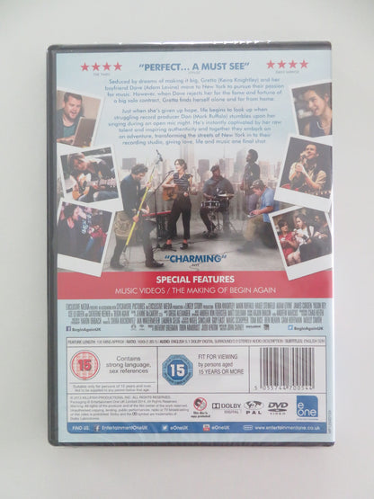 BEGIN AGAIN (DVD) KEIRA KNIGHTLEY MARK RUFFALO 2013 REGION 2 - Rendezvous Cinema