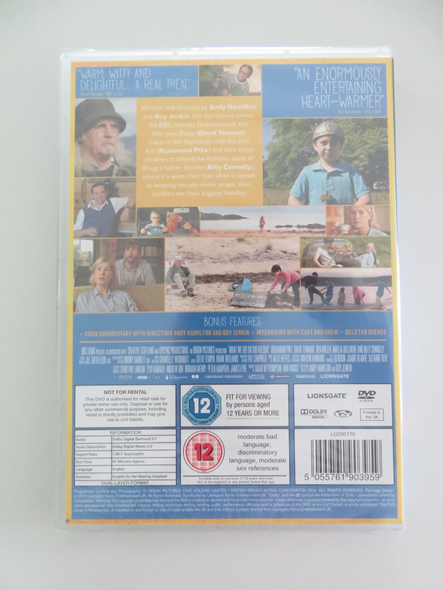 WHAT WE DID ON OUR HOLIDAY (DVD) ROSAMUND PIKE DAVID TENNANT 2014 REGION 2 - Rendezvous Cinema