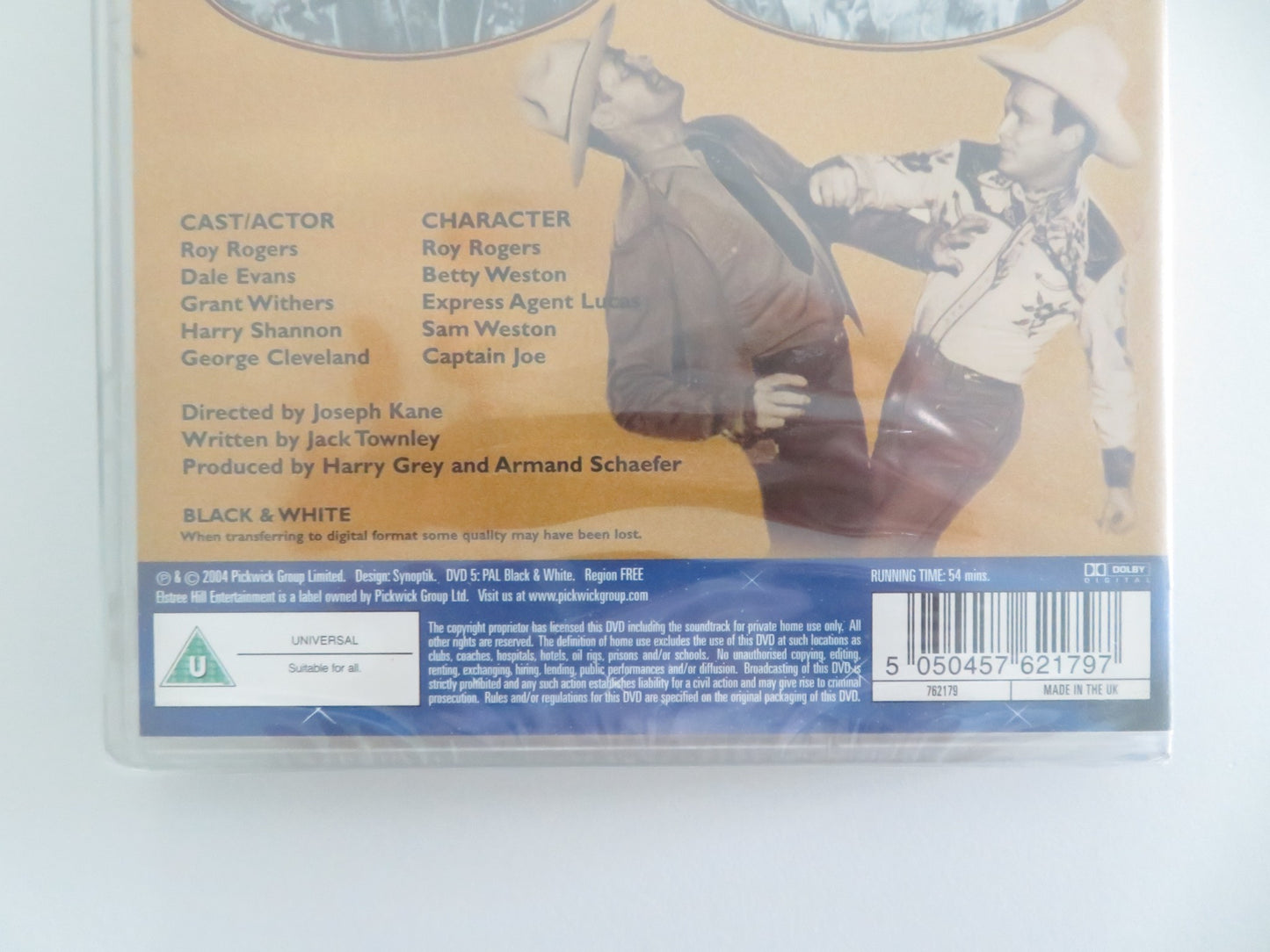 THE YELLOW ROSE OF TEXAS (DVD) ROY ROGERS TRIGGER DALE EVANS 1944 REGION FREE - Rendezvous Cinema