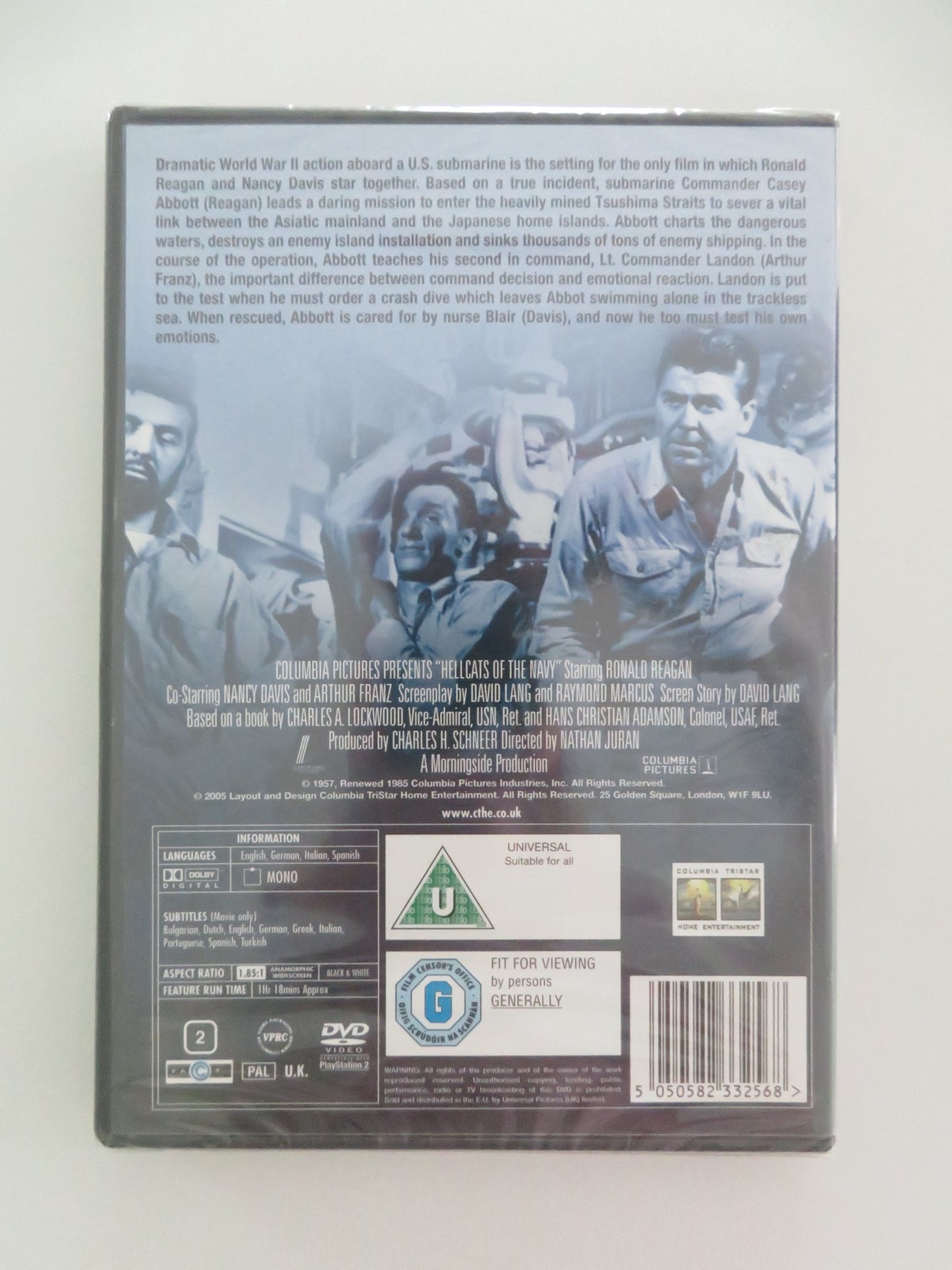 HELLCATS OF THE NAVY (DVD) RONALD REAGAN NANCY REAGAN 1957 REGION 2 - Rendezvous Cinema