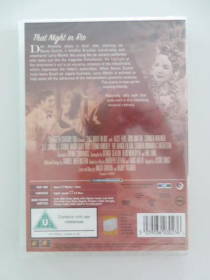 THAT NIGHT IN RIO - B (DVD) ALICE FAYE DON AMECHE CARMEN MIRANDA 1941 REGION 2 - Rendezvous Cinema