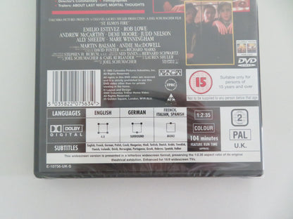 ST. ELMO'S FIRE (DVD) EMILIO ESTEVEZ ROB LOWE 1985 REGION 2