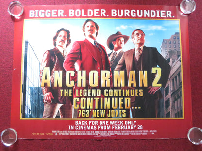 ANCHORMAN 2: THE LEGEND CONTINUES UK QUAD ROLLED POSTER WILL FERRELL 2013 - Rendezvous Cinema