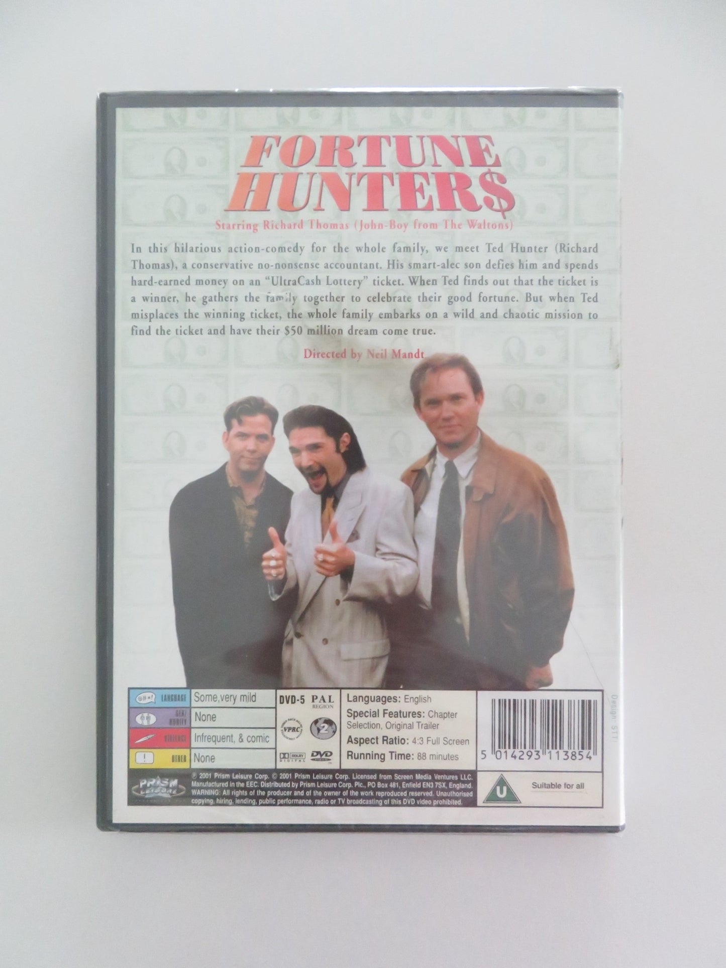 FORTUNE HUNTERS / THE MILLION DOLLAR KID (DVD) COREY FELDMAN 2000 REGION 2 - Rendezvous Cinema