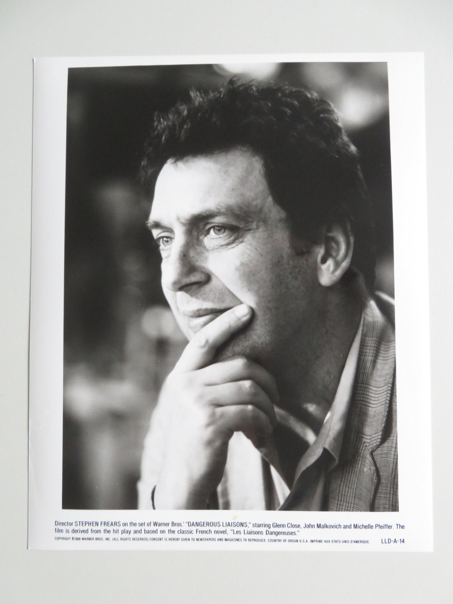 DANGEROUS LIAISONS - A MOVIE STILL PHOTO LOT OF 10 JOHN MALKOVICH PFEIFFER 1988