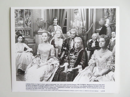 DANGEROUS LIAISONS - A MOVIE STILL PHOTO LOT OF 10 JOHN MALKOVICH PFEIFFER 1988