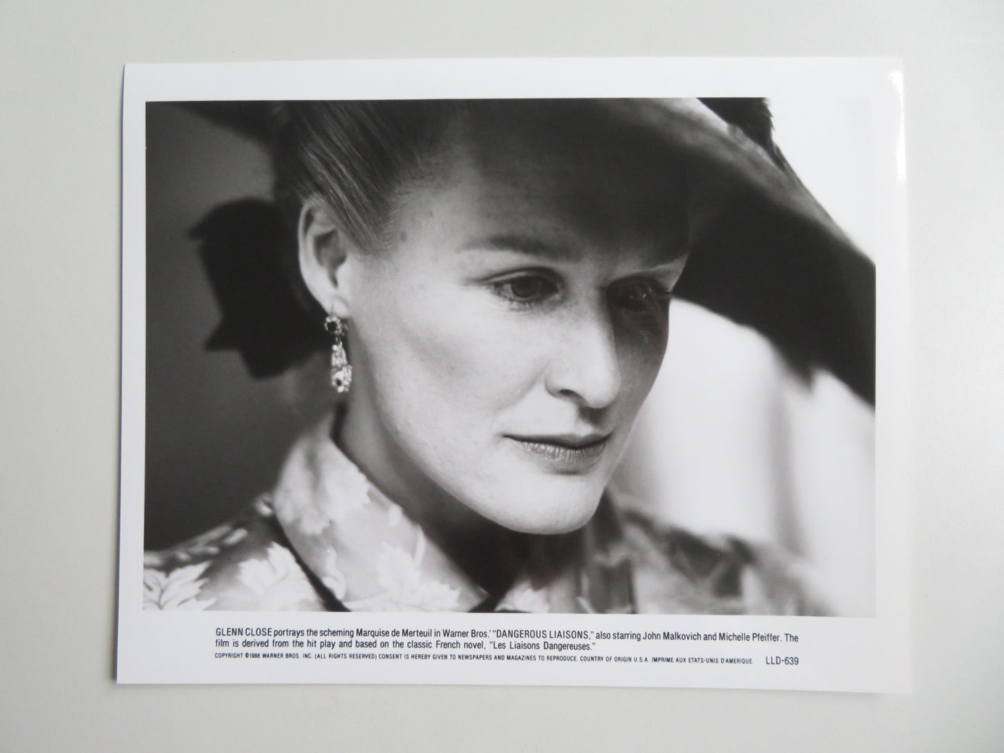 DANGEROUS LIAISONS - A MOVIE STILL PHOTO LOT OF 10 JOHN MALKOVICH PFEIFFER 1988