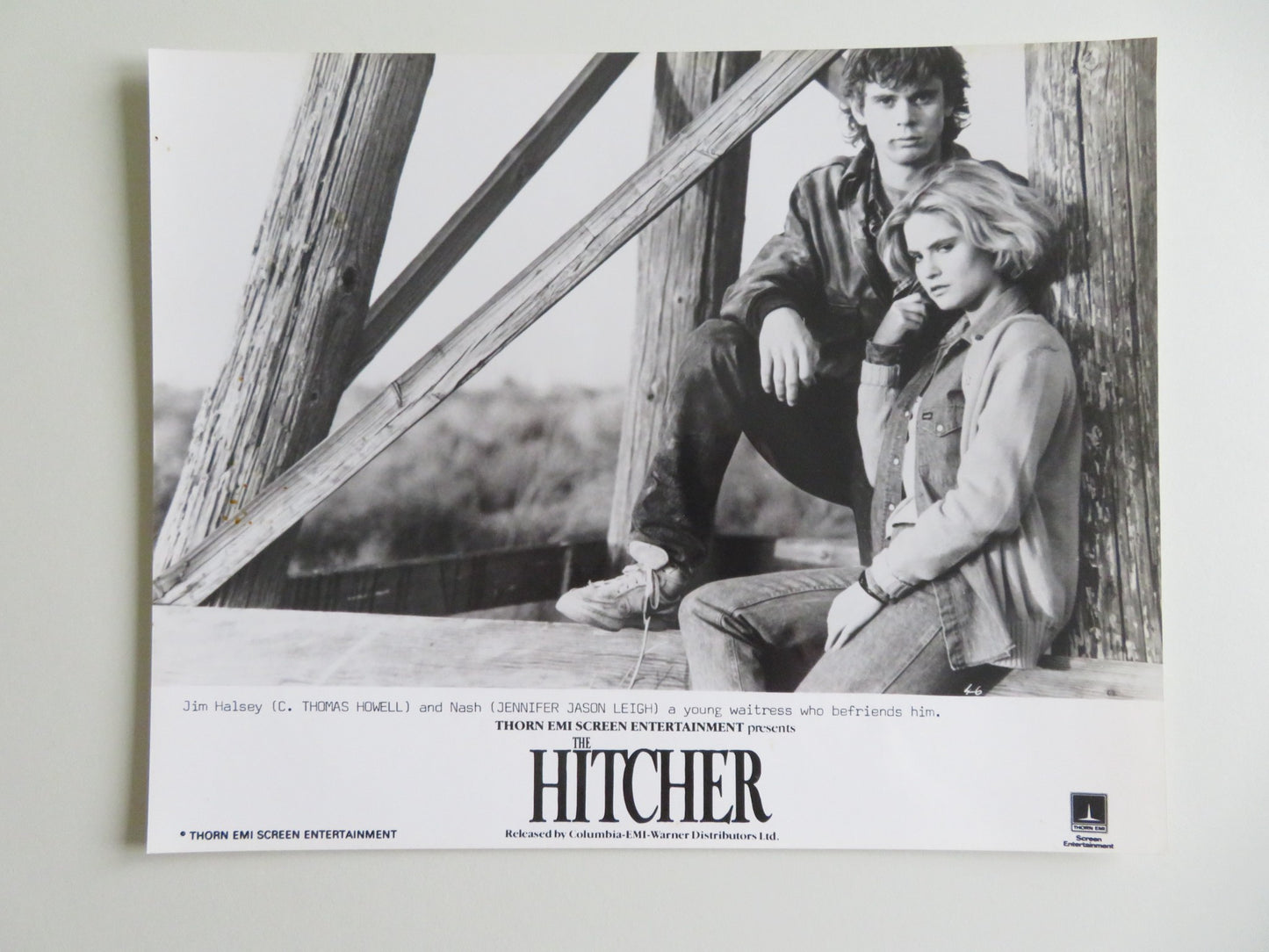 THE HITCHER MOVIE STILL PHOTO LOT OF 4 RUTGER HAUER C. THOMAS HOWELL 1986