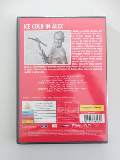 ICE COLD IN ALEX (DVD) JOHN MILLS SYLVIA SYMS 1958 REGION 2 - Rendezvous Cinema
