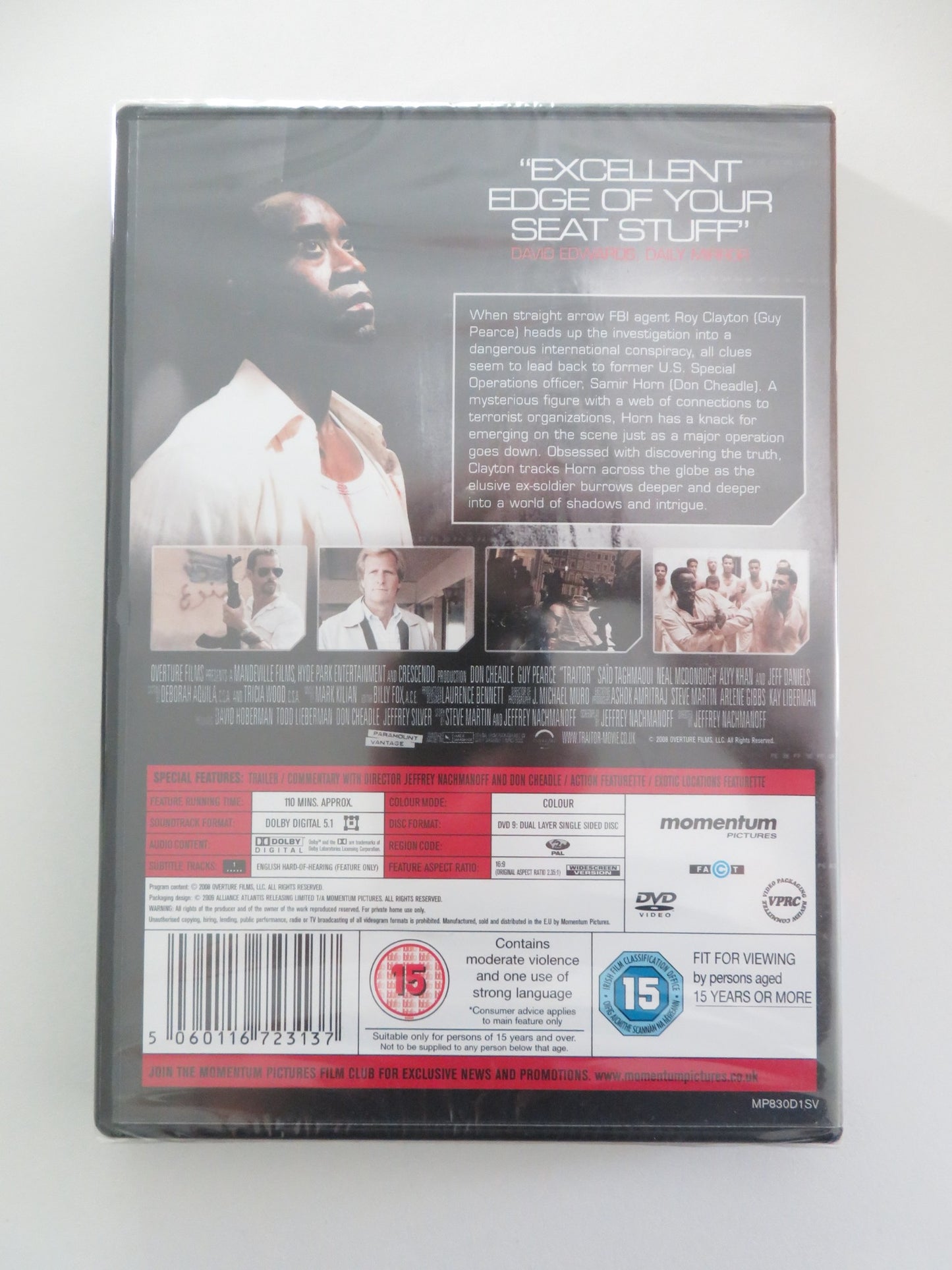 TRAITOR (DVD) DON CHEADLE GUY PEARCE 2008 REGION 2 - Rendezvous Cinema