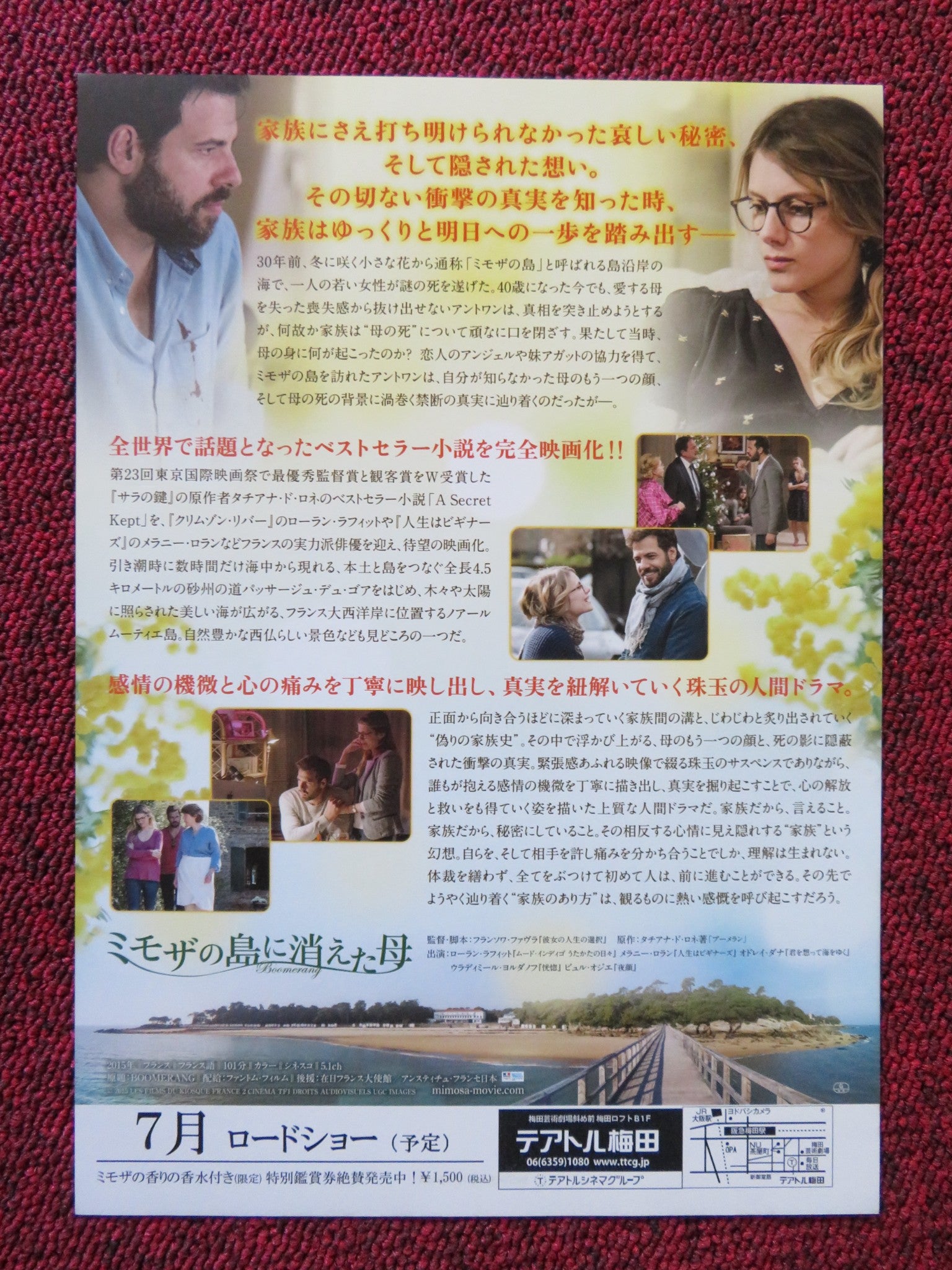 BOOMERANG - B JAPANESE CHIRASHI (B5) POSTER LAURENT LAFITTE MELANIE LAURENT 2015 - Rendezvous Cinema