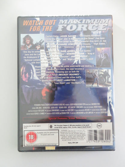 MAXIMUM FORCE (DVD) SAM J. JONES SHERRIE ROSE 1992 REGION 0 - Rendezvous Cinema