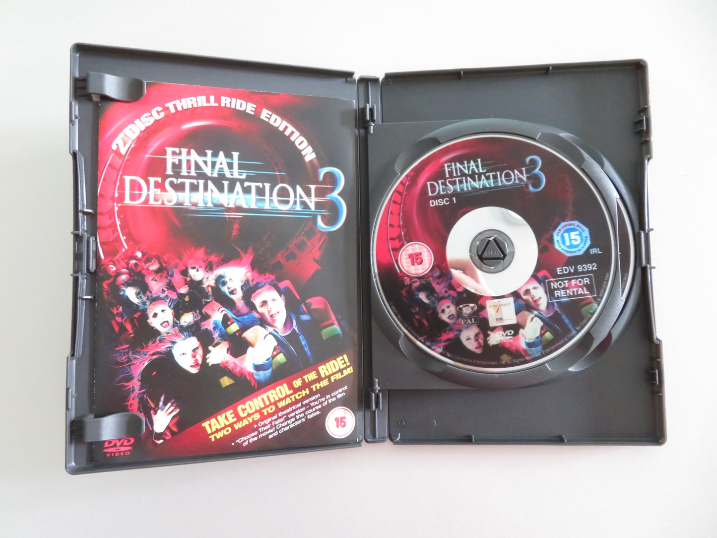 FINAL DESTINATION 3 - 2 DISC THRILL RIDE EDITION (DVD) ELIZABETH 2006 REGION 2