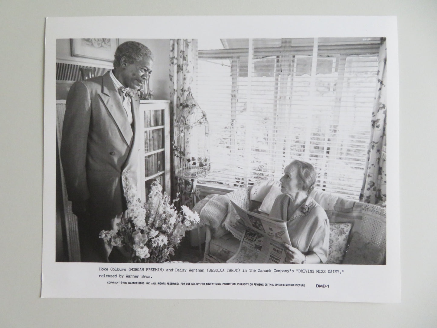DRIVING MISS DAISY MOVIE STILL PHOTO LOT OF 6 MORGAN FREEMAN JESSICA TANDY 1989