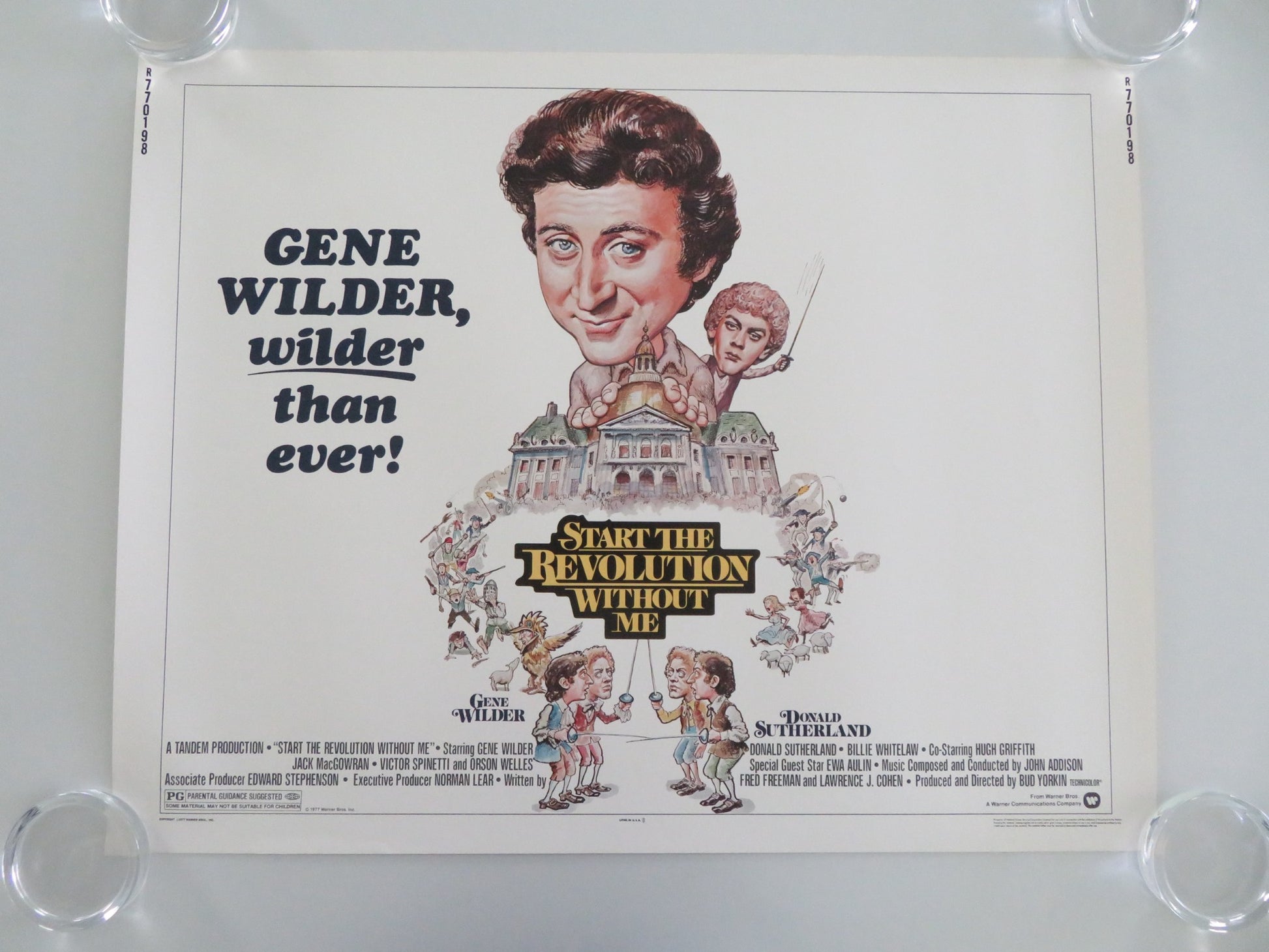 START THE REVOLUTION WITHOUT ME US HALF SHEET (22"x 28") POSTER GENE WILDER 1977 - Rendezvous Cinema