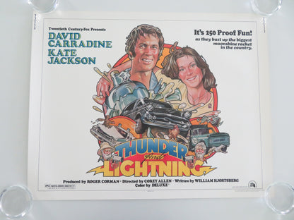 THUNDER AND LIGHTNING US HALF SHEET (22"x 28") POSTER DAVID CARRADINE 1977 - Rendezvous Cinema