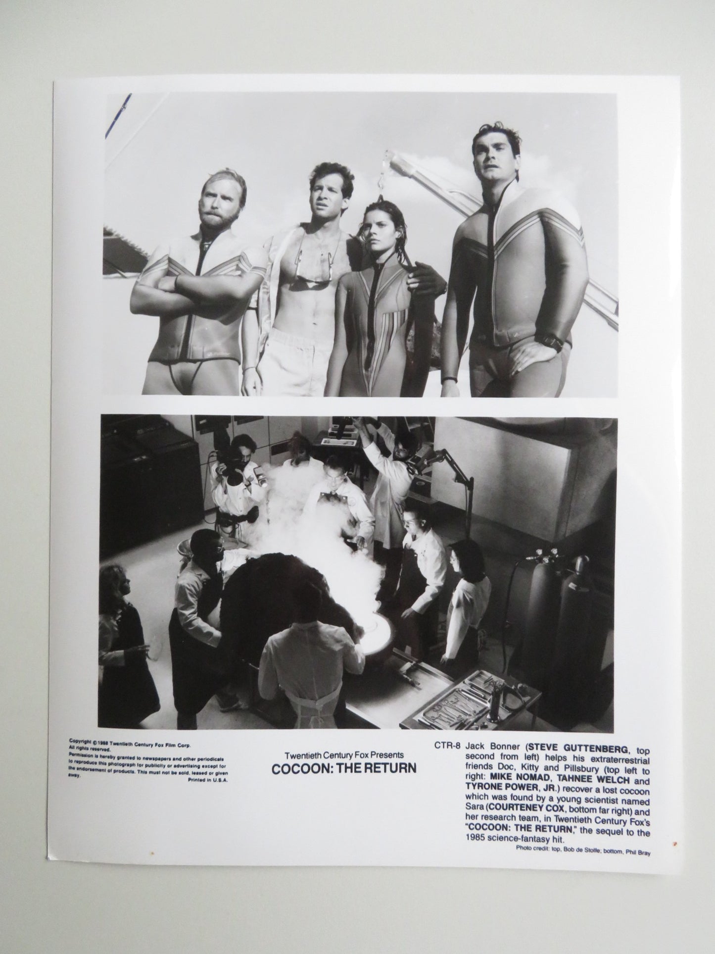 COCOON: THE RETURN MOVIE STILL PHOTO LOT OF 6 STEVE GUTTENBERG COURTNEY COX 1988