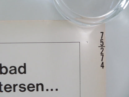 PETERSEN US HALF SHEET (22"x 28") POSTER JACK THOMPSON JACKI WEAVER 1974 - Rendezvous Cinema