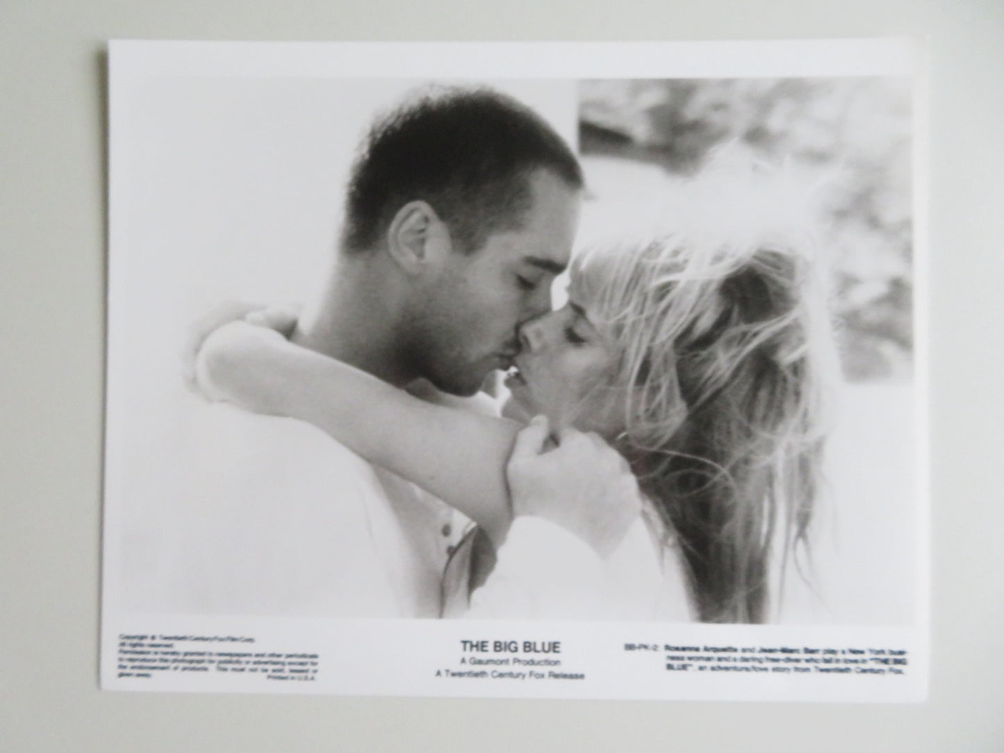 THE BIG BLUE MOVIE STILL PHOTO LOT OF 6 ROSANNA ARQUETTE JEAN RENO 1988