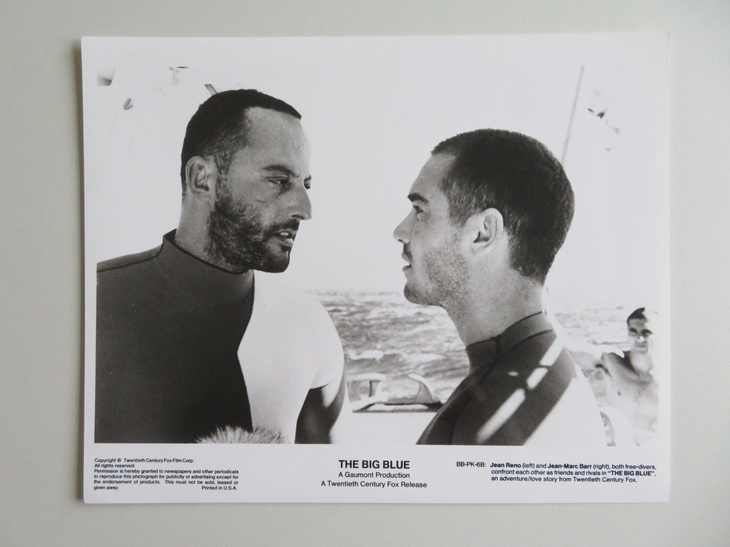 THE BIG BLUE MOVIE STILL PHOTO LOT OF 6 ROSANNA ARQUETTE JEAN RENO 1988