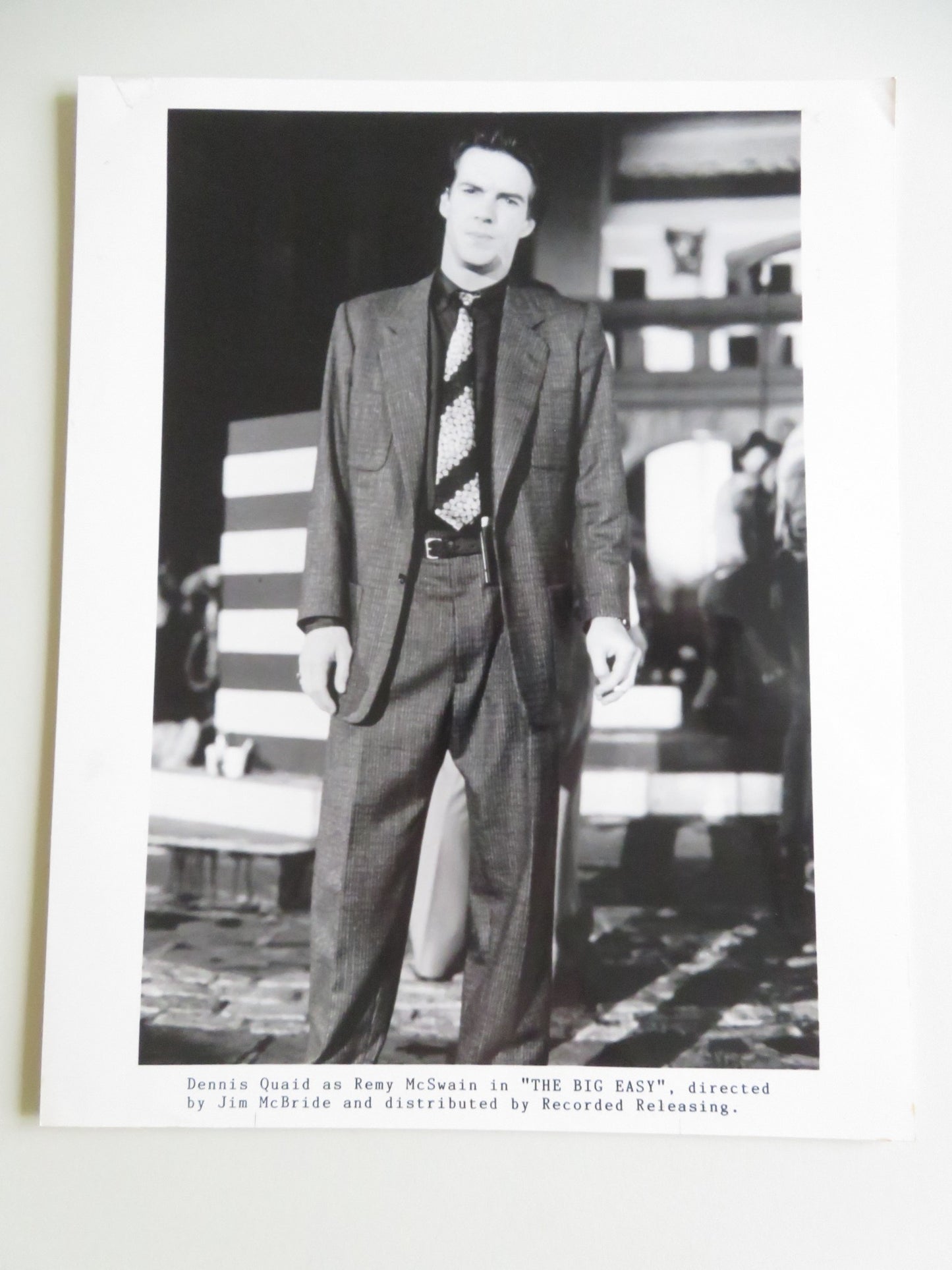 THE BIG EASY MOVIE STILL PHOTO LOT OF 5 DENNIS QUAID ELLEN BARKIN 1986