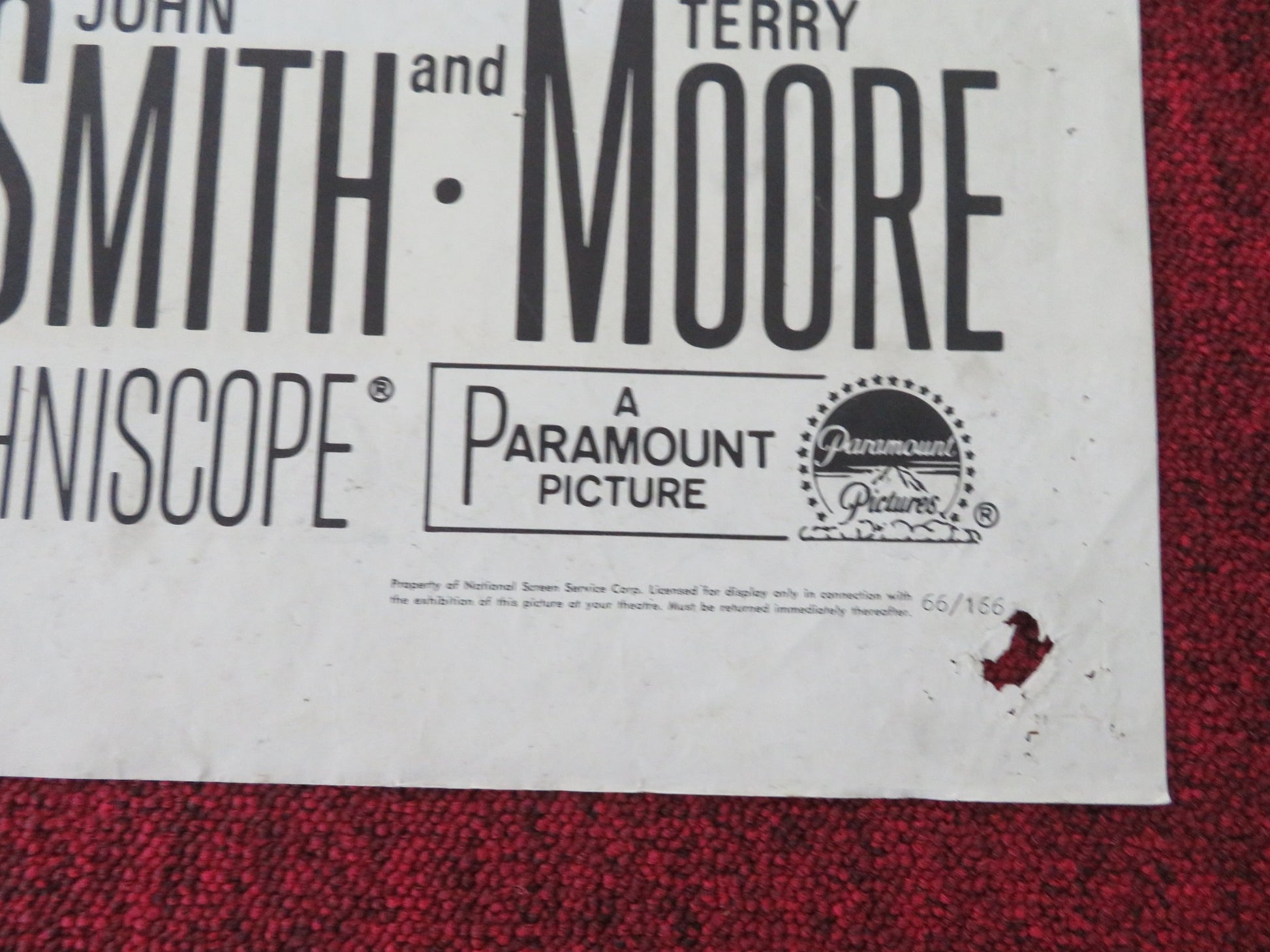 WACO FOLDED US ONE SHEET POSTER HOWARD KEEL JANE RUSSELL 1966 - Rendezvous Cinema