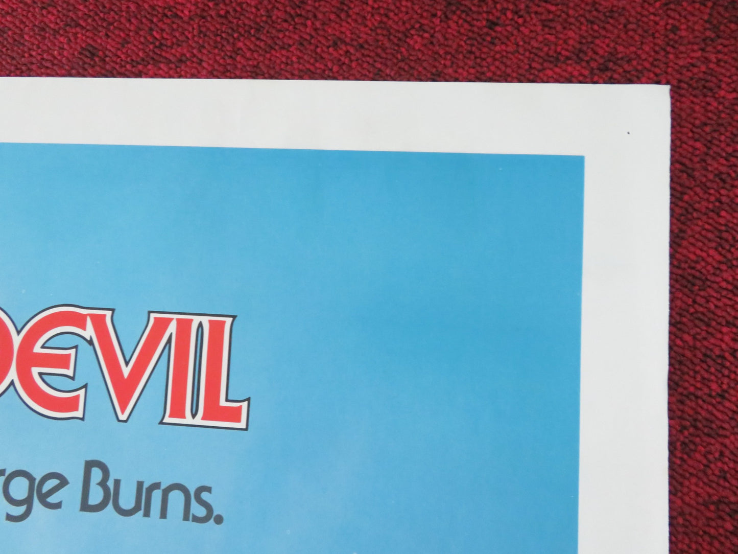 OH, GOD! YOU DEVIL FOLDED US ONE SHEET POSTER GEORGE BURNS TED WASS 1984 - Rendezvous Cinema