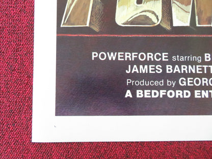 POWERFORCE FOLDED US ONE SHEET POSTER BRUCE BARON BRUCE LI 1982 - Rendezvous Cinema