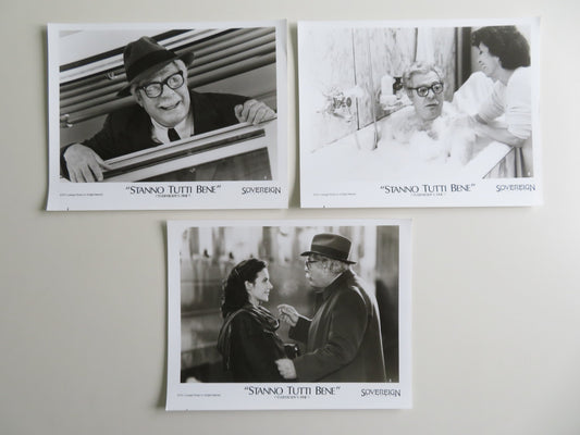 EVERYBODY'S FINE MOVIE STILL PHOTO LOT OF 3 MARCELLO MASTROIANNI 1990