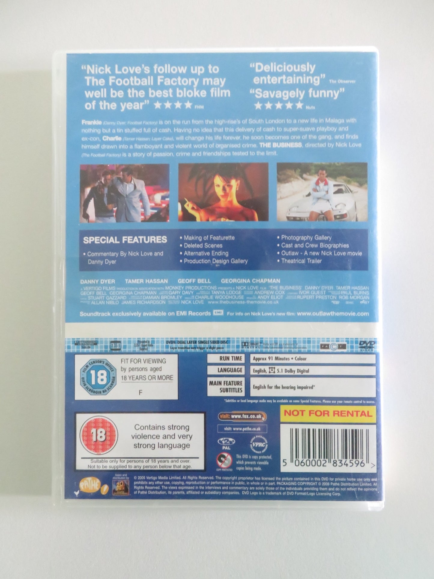 THE BUSINESS (DVD) DANNY DYER TAMER HASSAN 2005 REGION 2 - Rendezvous Cinema