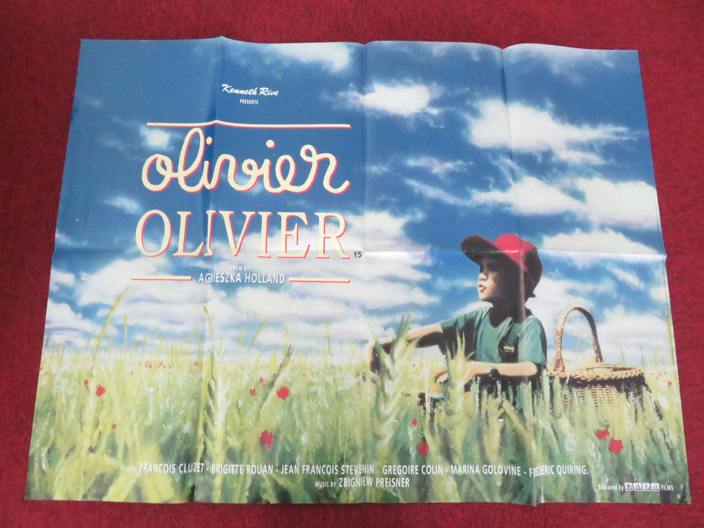 OLIVIER OLIVIER UK QUAD POSTER FOLDED FRANCOIS CLUZET FREDERIC QUIRING 1992 - Rendezvous Cinema