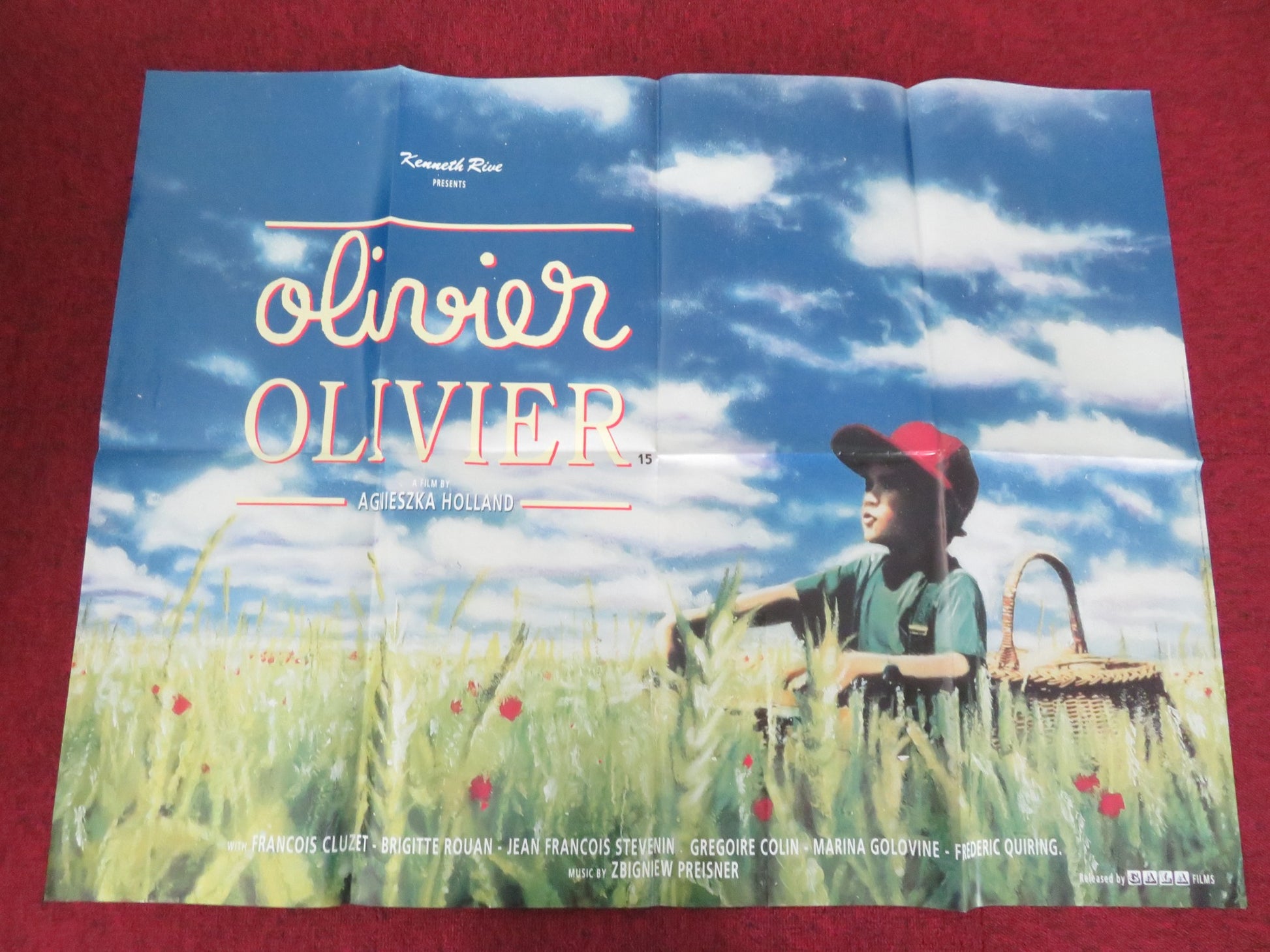 OLIVIER OLIVIER UK QUAD POSTER FOLDED FRANCOIS CLUZET FREDERIC QUIRING 1992 - Rendezvous Cinema