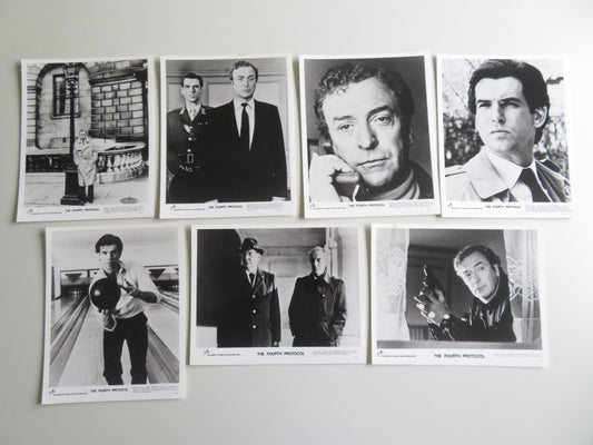 THE FOURTH PROTOCOL MOVIE STILL PHOTO LOT OF 7 MICHAEL CAINE PIERCE BROSNAN 1987