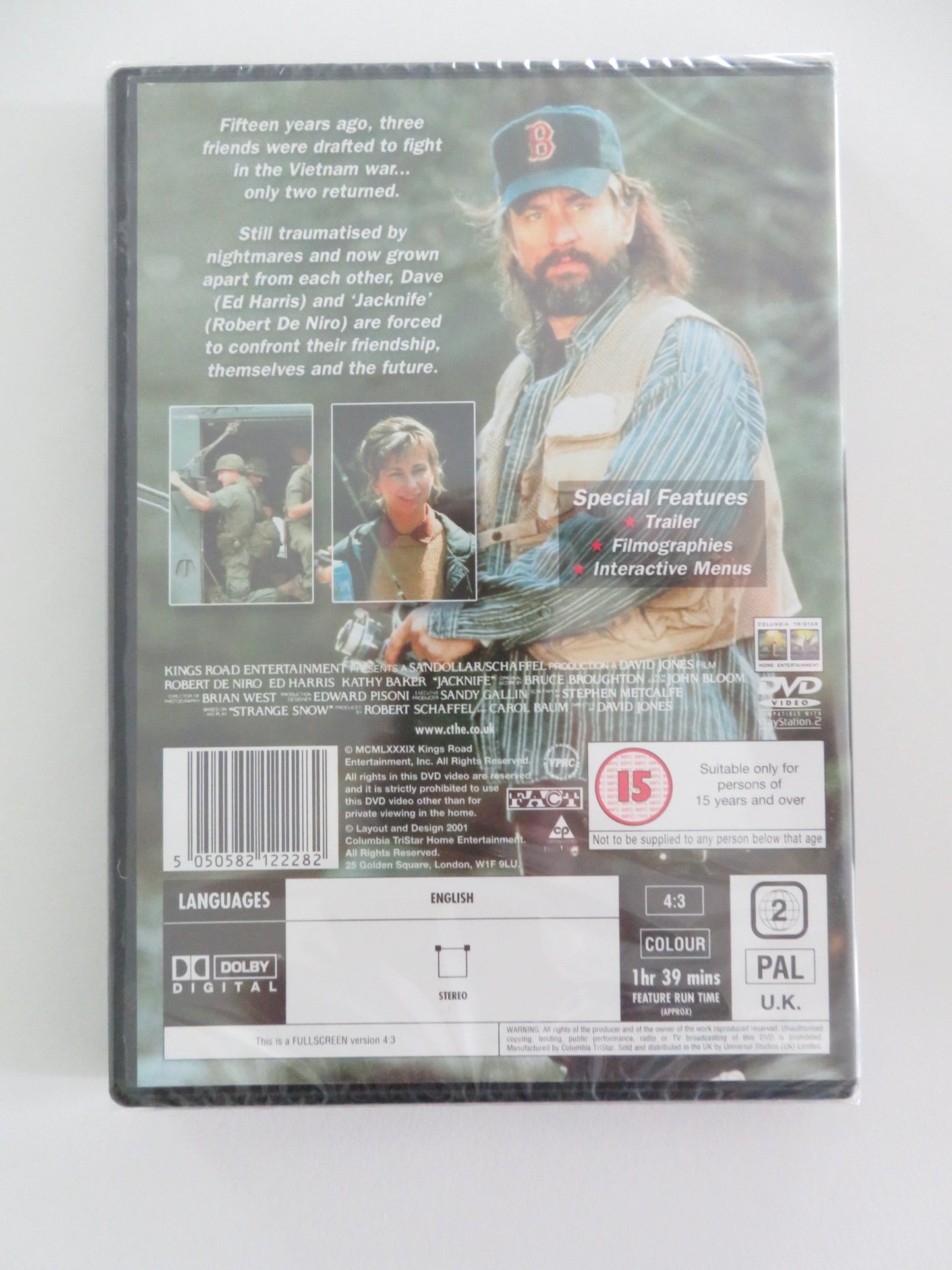 JACKNIFE (DVD) ROBERT DE NIRO ED HARRIS 1989  REGION 2