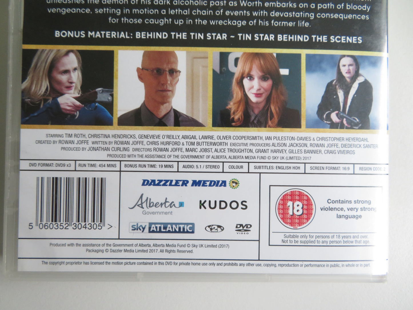 TIN STAR - THE COMPLETE SERIES ONE (DVD) TIM ROTH C. HENDRICKS 2017 REGION 2