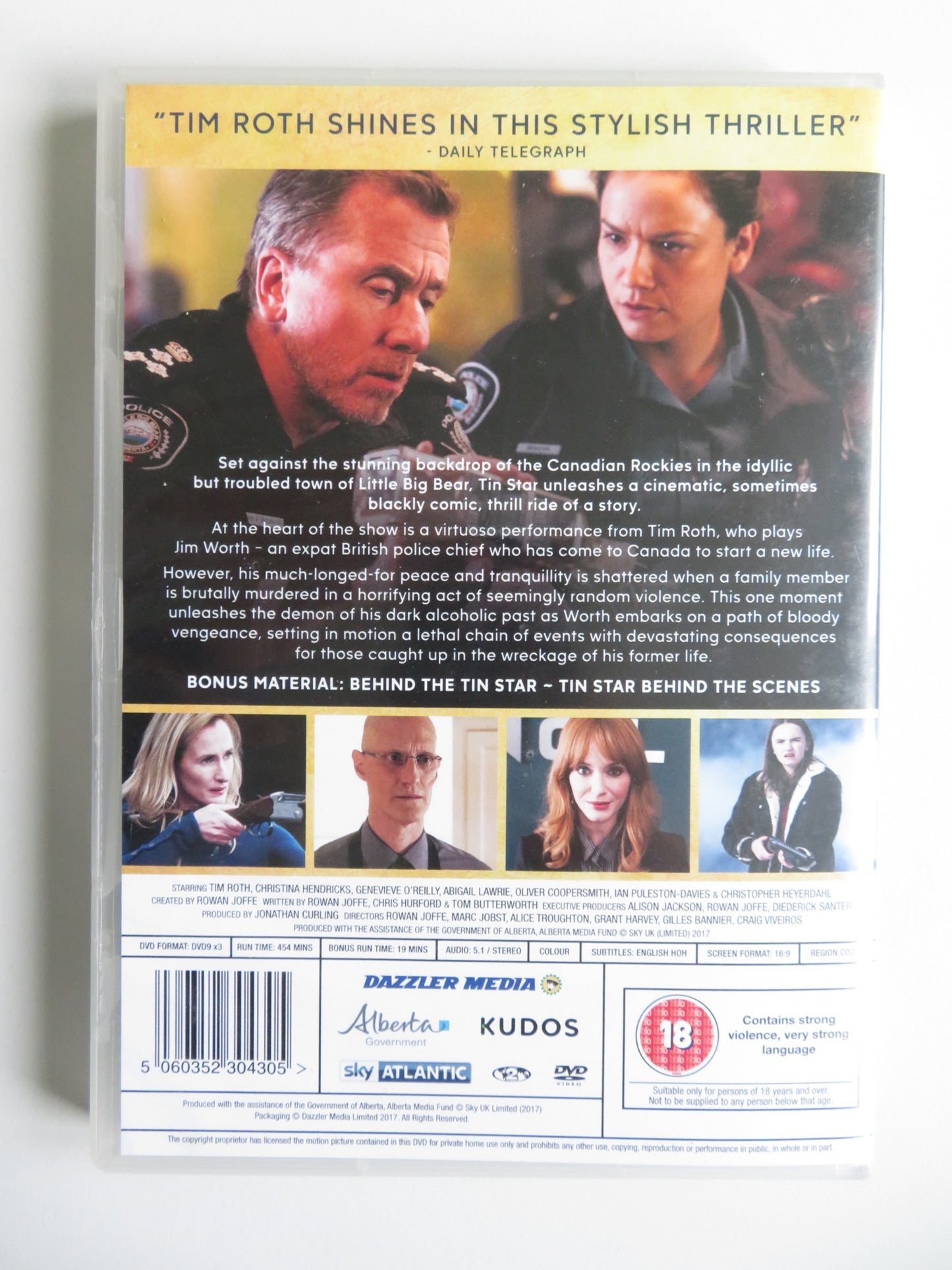 TIN STAR - THE COMPLETE SERIES ONE (DVD) TIM ROTH C. HENDRICKS 2017 REGION 2