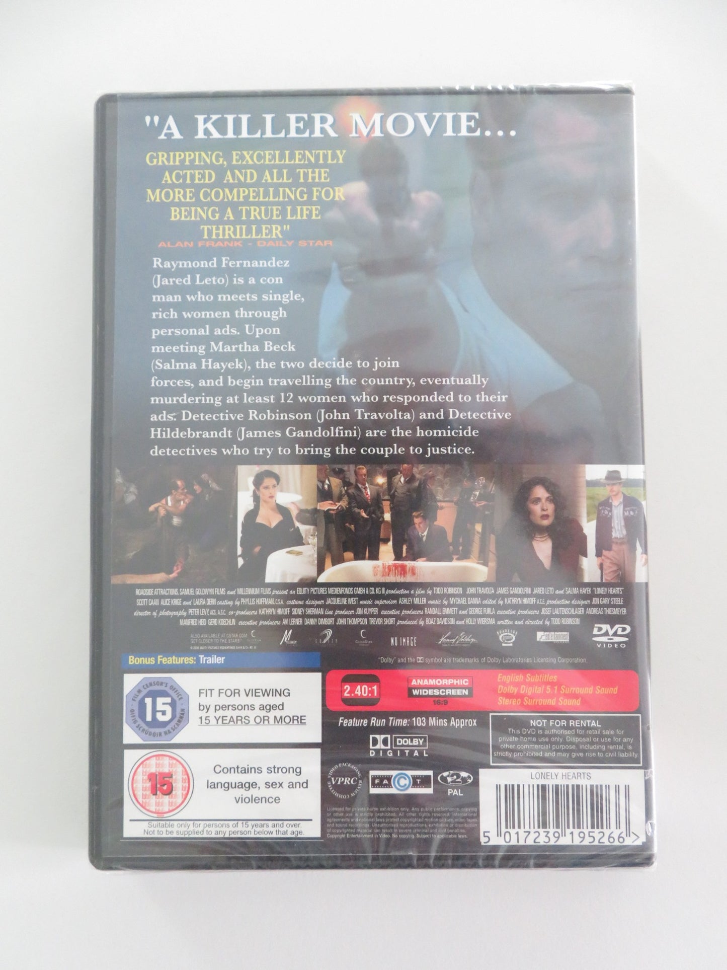 LONELY HEARTS (DVD) JOHN TRAVOLTA JAMES GANDOLFINI 2006 REGION 2 - Rendezvous Cinema