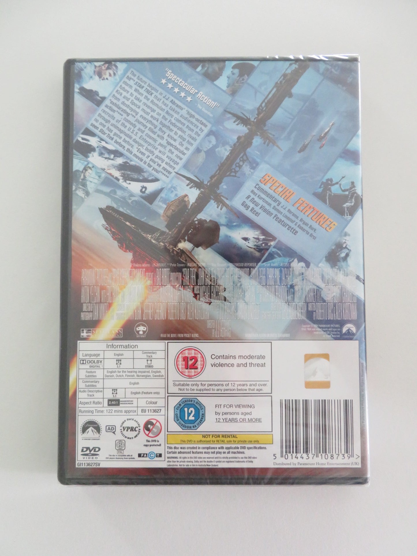 STAR TREK (DVD) CHRIS PINE ZACHARY QUINTO 2009 REGION 2 - Rendezvous Cinema