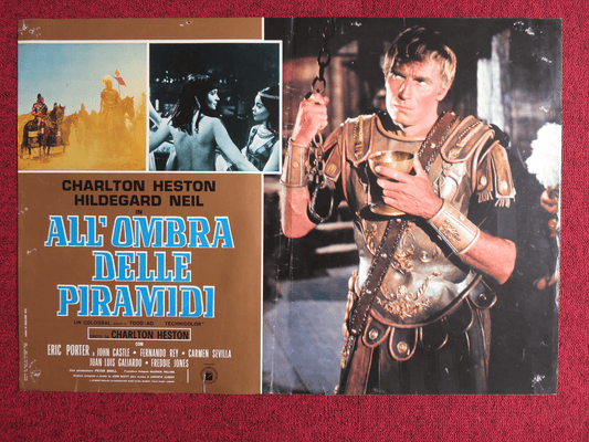 ANTONY AND CLEOPATRA ITALIAN FOTOBUSTA POSTER CHARLTON HESTON H.NEIL 1972 - Rendezvous Cinema