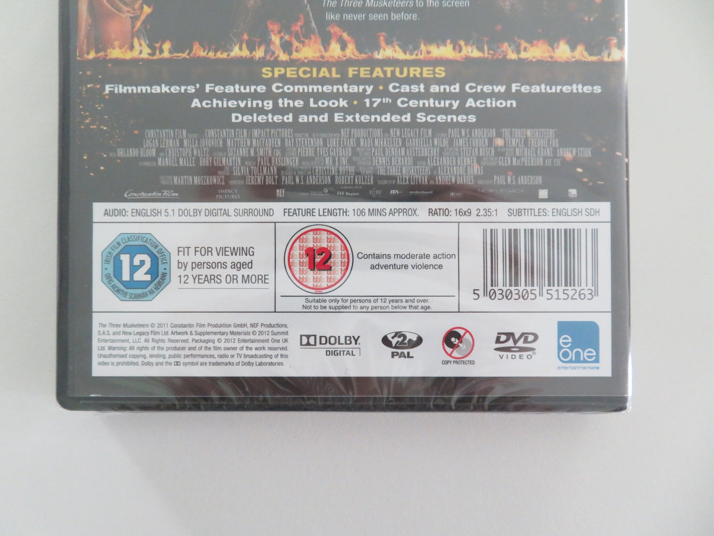 THE THREE MUSKETEERS (DVD) MATTHEW MACFADYEN LUKE EVANS 2001 REGION 2 - Rendezvous Cinema
