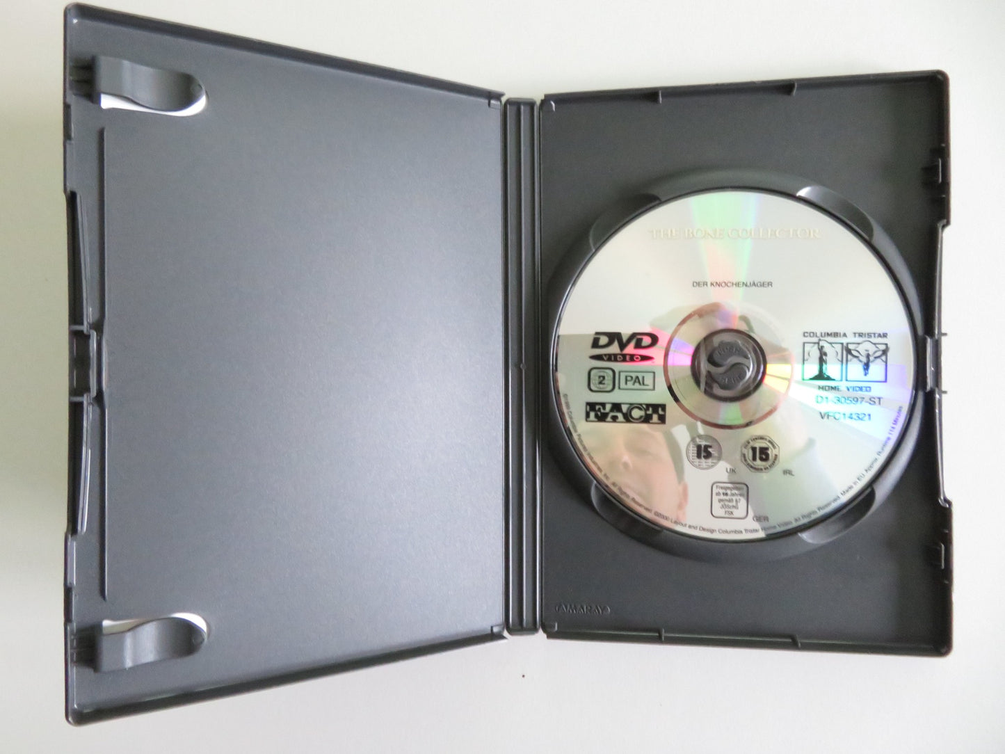 THE BONE COLLECTOR (DVD) DENZEL WASHINGTON ANGELINA JOLIE 1999 REGION 2