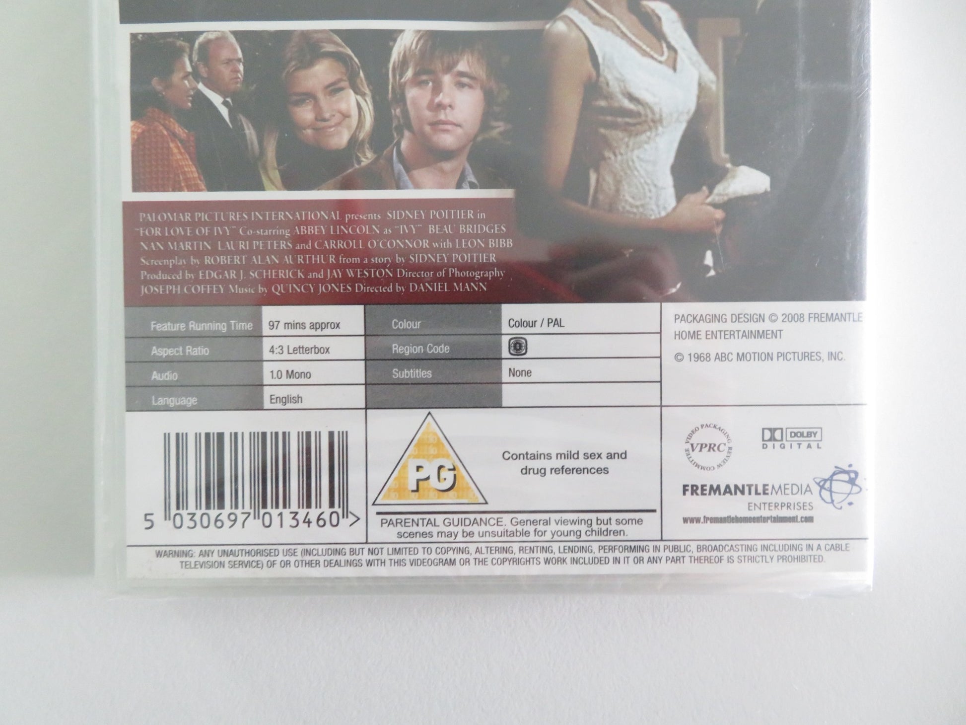 FOR LOVE OF IVY (DVD) SIDNEY POITIER ABBEY LINCOLN 1968 REGION 0 - Rendezvous Cinema