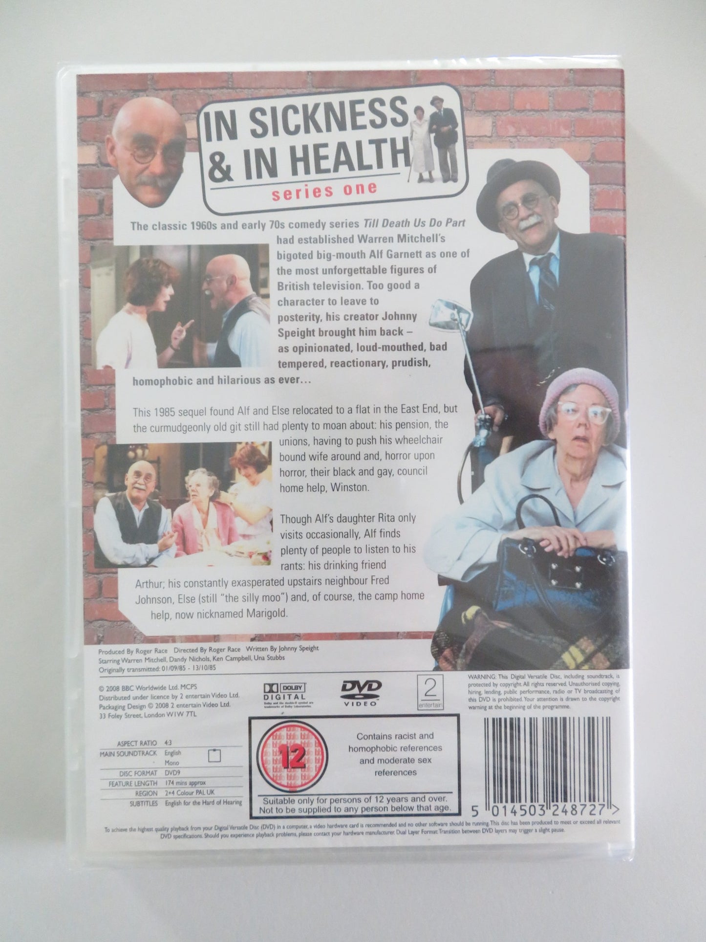 IN SICKNESS AND IN HEALTH - SERIES ONE (DVD) WARREN MITCHELL 1985 REGION 2,4